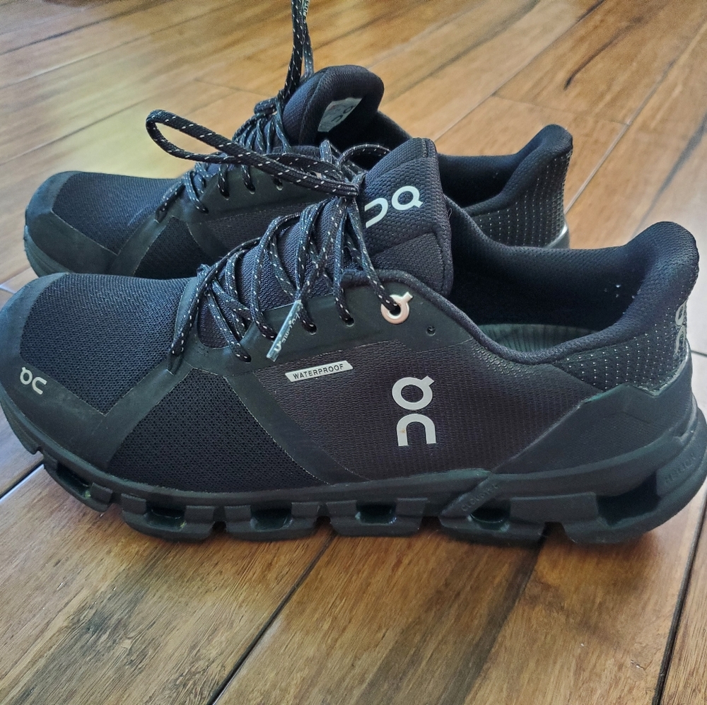 On Running Black Waterproof Cloud Sneakers